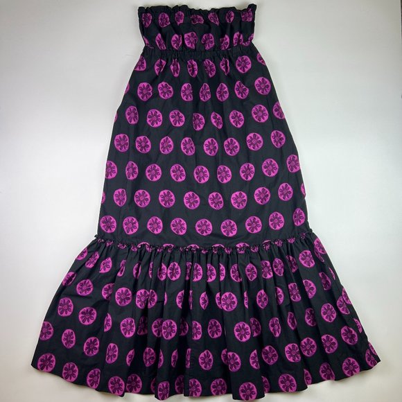 Free People Dresses & Skirts - Free People Leanna Bandeau Maxi Dress Womens Size S/P Flowers Tube Strapless